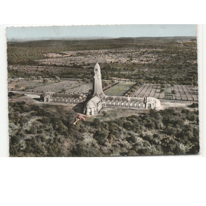 VERDUN: ossuaire de douaumont vue aérienne 10x15 - très bon état