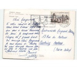 VERDUN: porte-chaussée vue aérienne 10x15 - très bon état