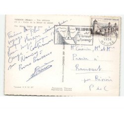 VERDUN: vallée de la meuse vue aérienne 10x15 - très bon état
