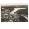 LE BONO: le pont et le lac vers plougoumelen vue aérienne 10x15 - très bon état