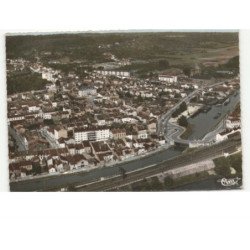 CHAMPIGNEULLES: vue générale le centre et le canal vue aérienne 10x15 - très bon état