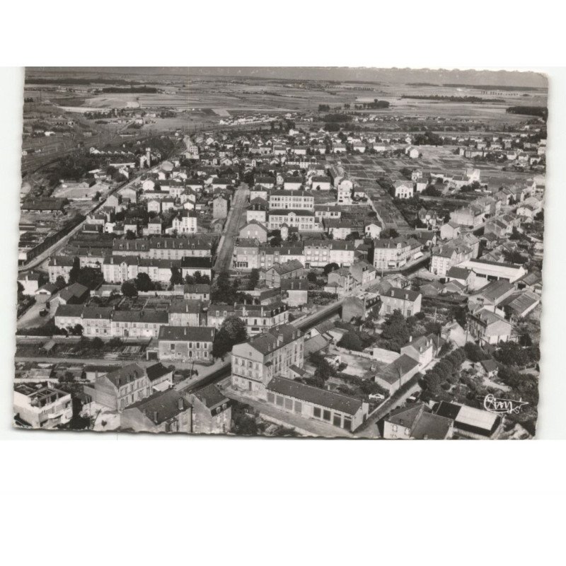 JARNY: quartier de la gare vue aérienne 10x15 - très bon état