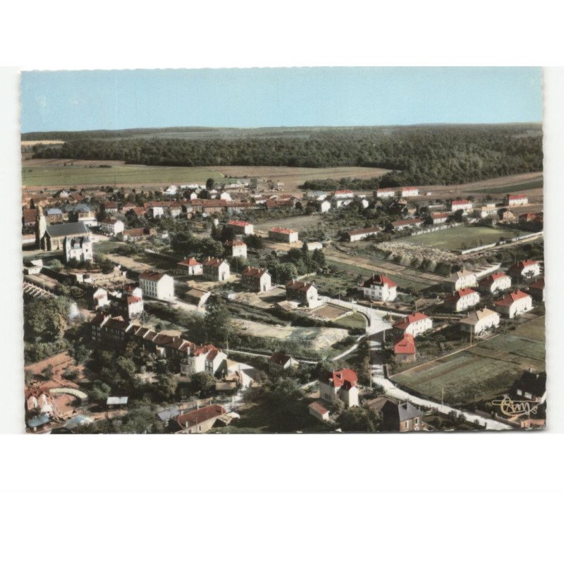 HUSSIGNY-GODBRANGE: vue générale vue aérienne 10x15 - très bon état