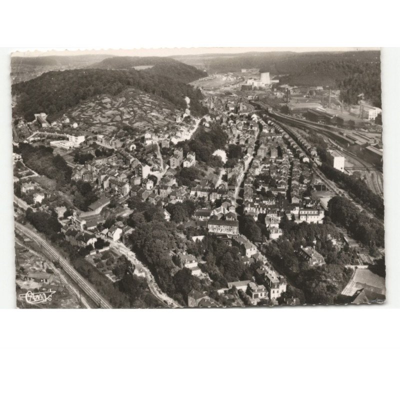 LONGWY: vue générale vers herserange vue aérienne 10x15 - état