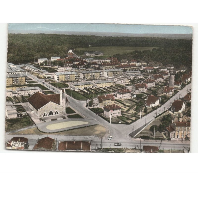 LONGWY: le plateau église notre-dame de l'assomption vue aérienne 10x15 - très bon état