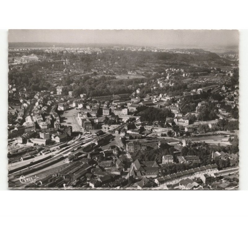 LONGWY-BAS: vue générale vue aérienne 10x15 - très bon état