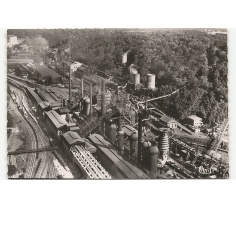 LONGWY: usine de senelle vue aérienne 10x15 - très bon état