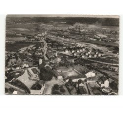 MONT-SAINT-MARTIN: rue de nancy (cités) et le prieuré vue aérienne 10x15 - état