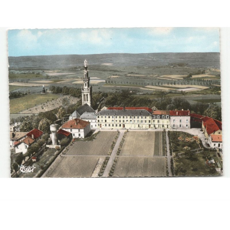 NOTRE-DAME-de-SION: pèlerinage vue générale avec le couvent des oblats vue aérienne 10x15 - très bon état