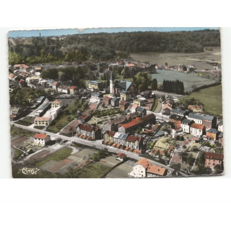 MONT-SAINT-MARTIN: vue générale, boulevard de metz vue aérienne 10x15 - très bon état