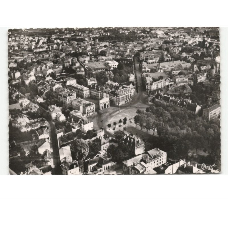 NANCY: porte desilles et boulevard charles V vue aérienne 10x15 - très bon état