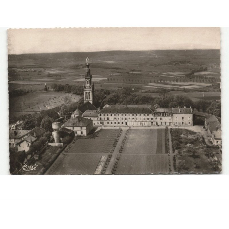 NOTRE-DAME-de-SION: pèlerinage vue générale avec le couvent des oblats vue aérienne 10x15 - très bon état