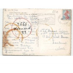 PONT-a-MOUSSON: place duroc et pont sur la moselle vue aérienne 10x15 - état
