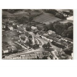 ROVILLE-devant-BAYON: le centre, l'église vue aérienne 10X15 - état