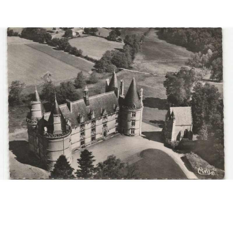 GENCAY: du château de la roche vue aérienne 10x15 - très bon état