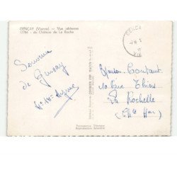 GENCAY: du château de la roche vue aérienne 10x15 - très bon état