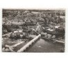 L'ISLE-JOURDAIN: le pont saint-sylvain sur la vienne et, au loin, la ville vue aérienne 10x15 - très bon état