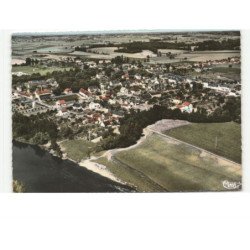 DANGE: vue générale, la vienne et la plage vue aérienne 10x15 - très bon état