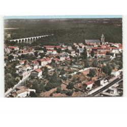 LUSIGNAN: vue générale vue aérienne 10x15 - très bon état
