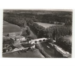 DISSAY: vallée du clain et usine guérin et Co vue aérienne 10x15 - très bon état