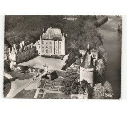 BONNES: le château du touffou du XIIe siècle vue aérienne 10x15 - très bon état
