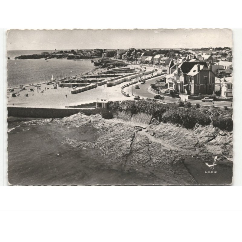 CROIX-de-VIE: la plage vue aérienne 10x15 - très bon état