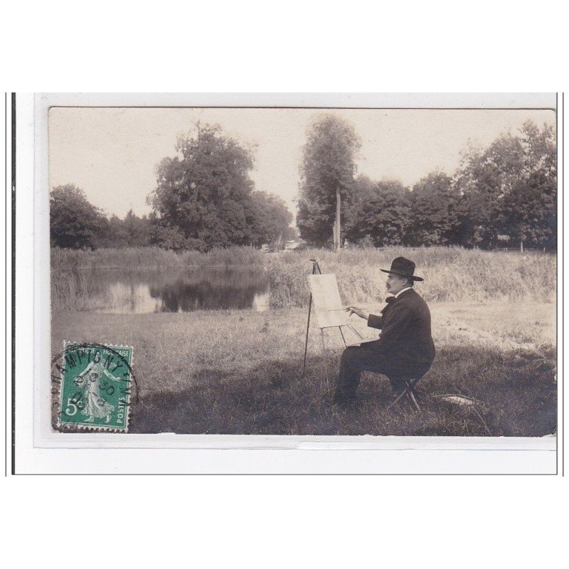 CHAMPIGNY : peintre henry rapin, autographe - tres bon etat