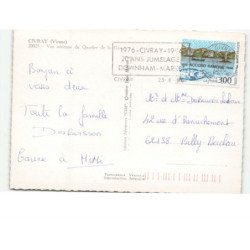 CIVRAY: quartier de la gare vue aérienne 10x15 - très bon état
