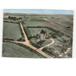 BEAUVOIR-sur-MER: le moulin à Jean Biron vue aérienne 10x15 - état