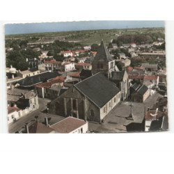 BEAUVOIR-sur-MER: l'église saint-philbert vue aérienne 10x15 - très bon état
