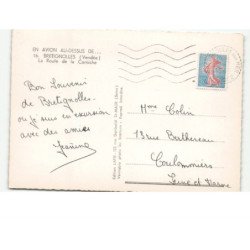 BRETIGNOLLES: la route de la corniche vue aérienne 10x15 - très bon état