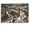 FOUSSAIS: l'église, monument historique 11e et 12e siècles vue aérienne 10x15 - très bon état
