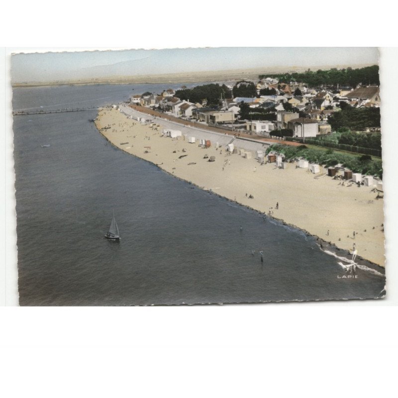 FROMENTINE: la plage et la promenade du remblai vue aérienne 10x15 - très bon état