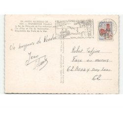 FROMENTINE: le bar de l'estacade où l'on embarque pour l'ile d'yeu vue aérienne 10x15 - très bon état