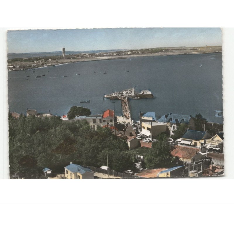 FROMENTINE: l'embarcadère pour l'ile de noirmoutier visible au second plan vue aérienne 10x15 - très bon état