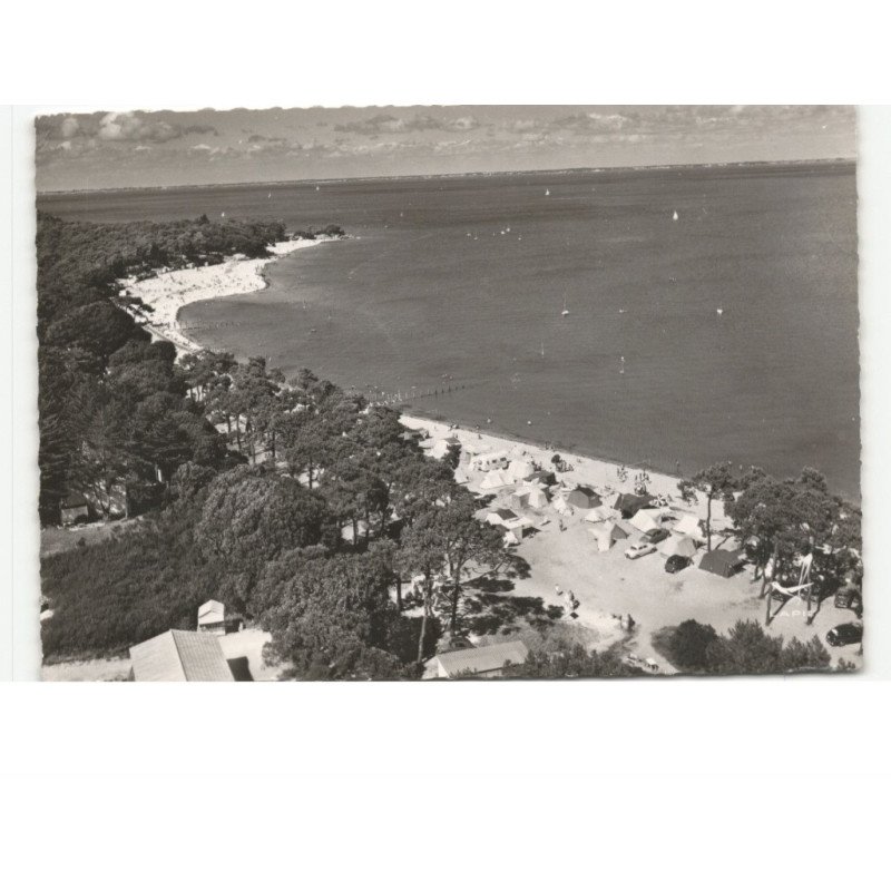 NOIRMOUTIER: le camping de la plage des sableaux vue aérienne 10x15 - très bon état