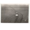 NOIRMOUTIER: passage du gois, route nationale 148 recouverte par la mer vue aérienne 10x15 - très bon état