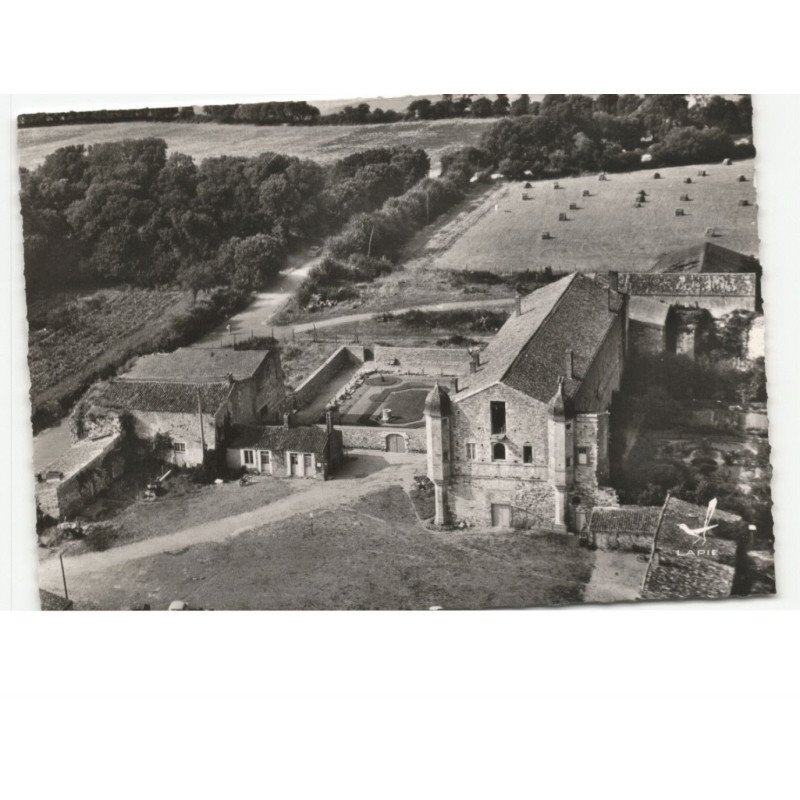 JARD-sur-MER: abbaye royale notre-dame de lieu dieu vue aérienne 10x15 - très bon état