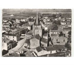 LONGEVILLE: l'église vue aérienne 10x15 - très bon état