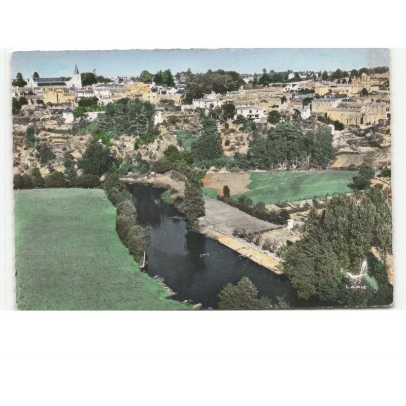 MORTAGNE-sur-SEVRE: la sèvre, la piscine vue aérienne 10x15 - très bon état