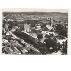 NOIRMOUTIER EN L'ILE: le château et l'église saint-philbert vue aérienne 10x15 - très bon état