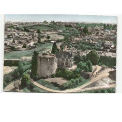 MORTAGNE-sur-SEVRE: le vieux château vue aérienne 10x15 - état
