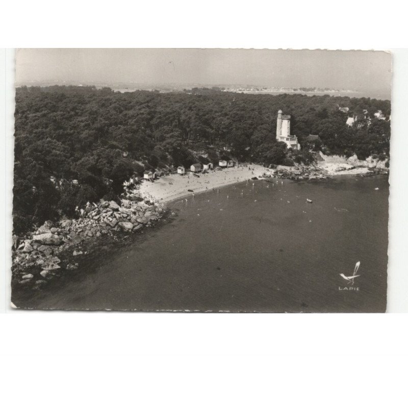 ILE DE NOIRMOUTIER: l'anse rouge, la plage vue aérienne 10x15 - très bon état