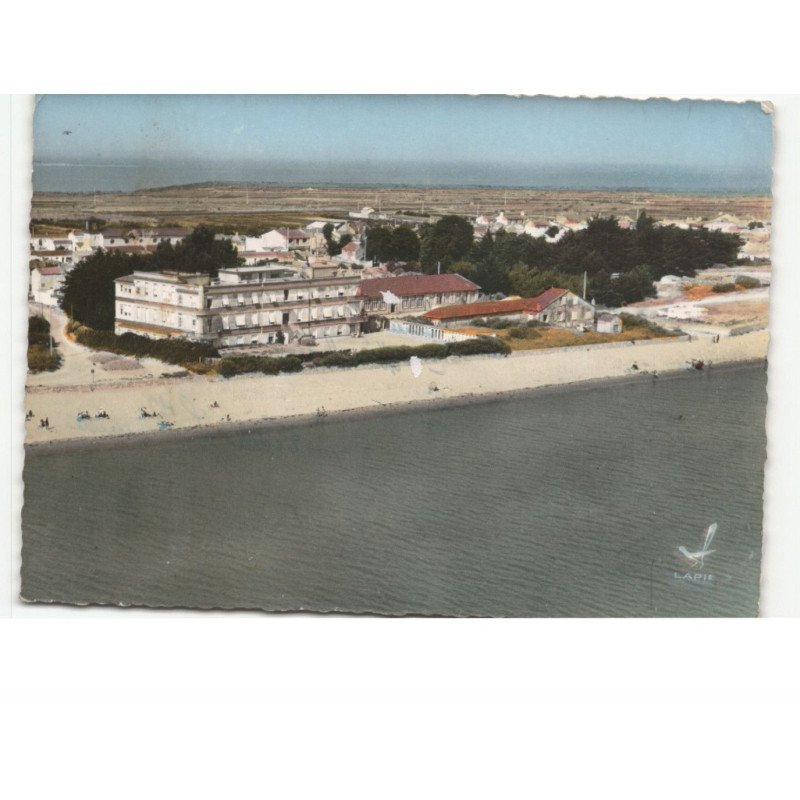 NOIRMOUTIER: la gueriniere, notre-dame de bon secours vue aérienne 10x15 - très bon état