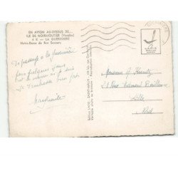 NOIRMOUTIER: la gueriniere, notre-dame de bon secours vue aérienne 10x15 - très bon état
