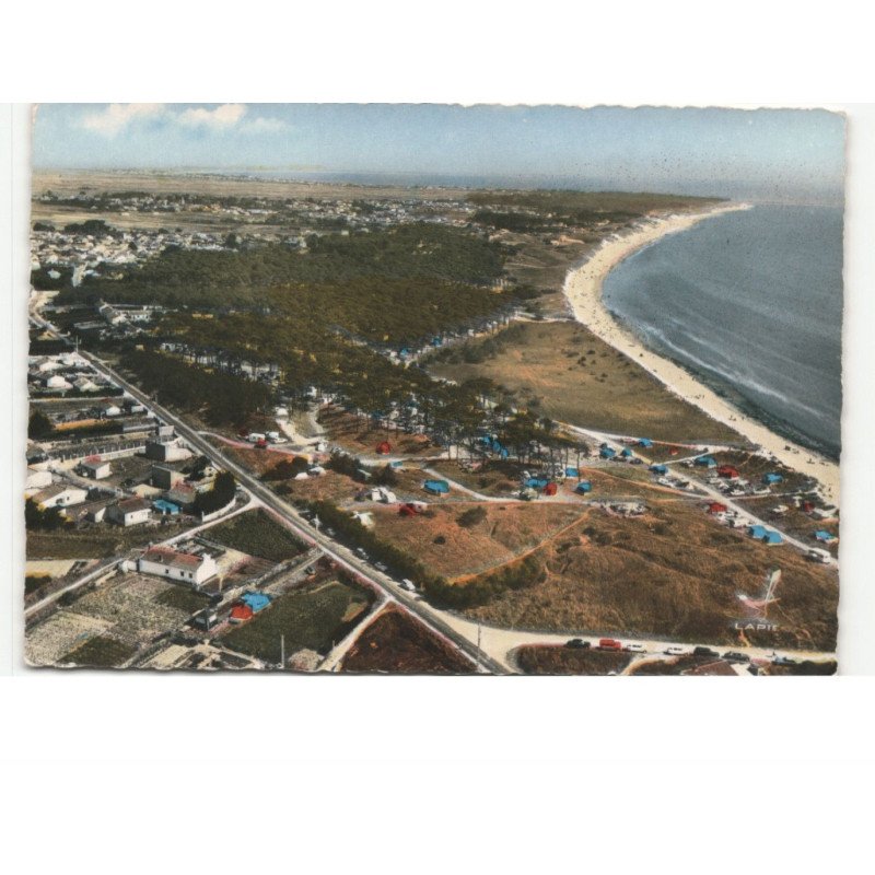 ILE DE NOIRMOUTIER: l'épine, vue panoramique depuis la basse vue aérienne 10x15 - très bon état