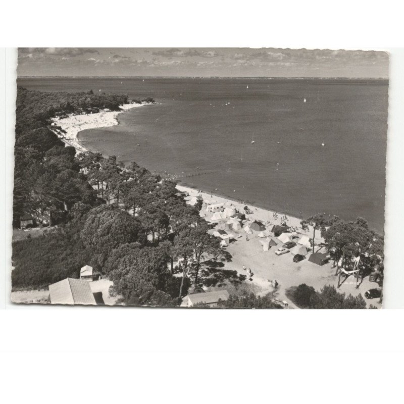 NOIRMOUTIER EN L'ILE: le camping de la plage des sableaux vue aérienne 10x15 - très bon état