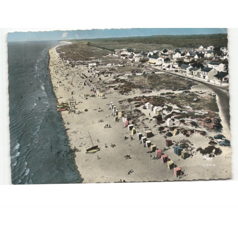 NOTRE-DAME-de-MONTS: la plage vue aérienne 10x15 - très bon état