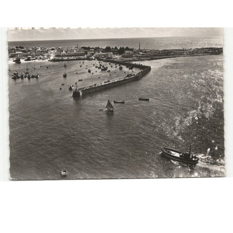 L'HERBAUDIERE: le port et la pointe vue aérienne 10x15 - très bon état