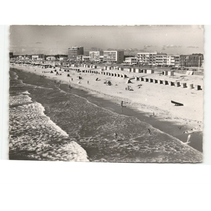 SAINT-JEAN-de-MONTS: la plage vue aérienne 10x15 - très bon état